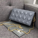 Christian Dior Lady Dior Pouch Blue